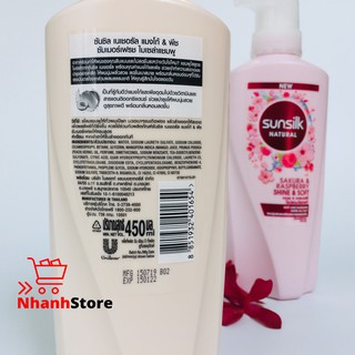 Dầu Gội, Xả Sunsilk Thái Lan 450ml