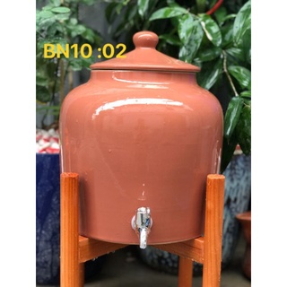 Bình đựng nước 10 lít gốm sứ Bát Tràng