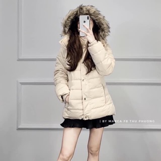 Áo phao mũ lông zara