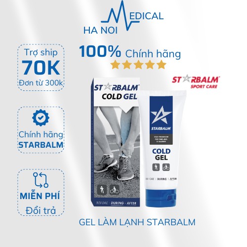 [CHÍNH HÃNG] GEL LÀM LẠNH - COLD GEL STARBALM - HÀ LAN 100ml HỖ TRỢ PHỤC HỒI CHẤN THƯƠNG