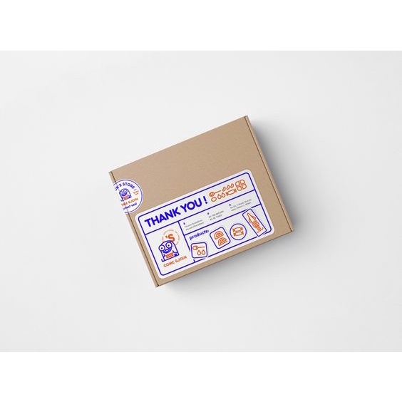 Tem trang trí đơn hàng & sp - giấy ford - thiết kế theo yêu cầu