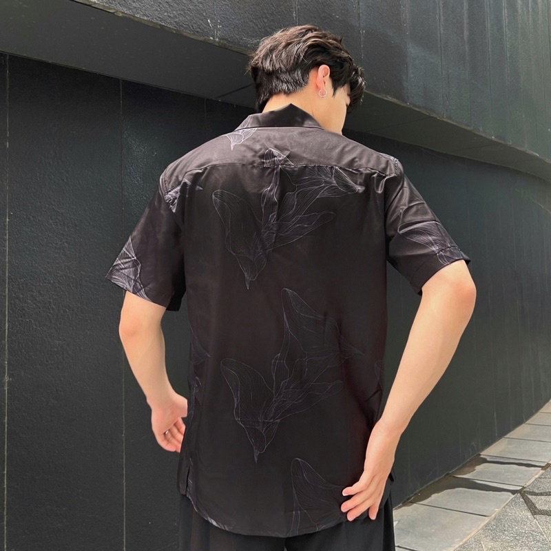 Áo Sơ Mi Ngắn Tay Nam Hoạ Tiết “DKRS” Edouard Cuban Shirts