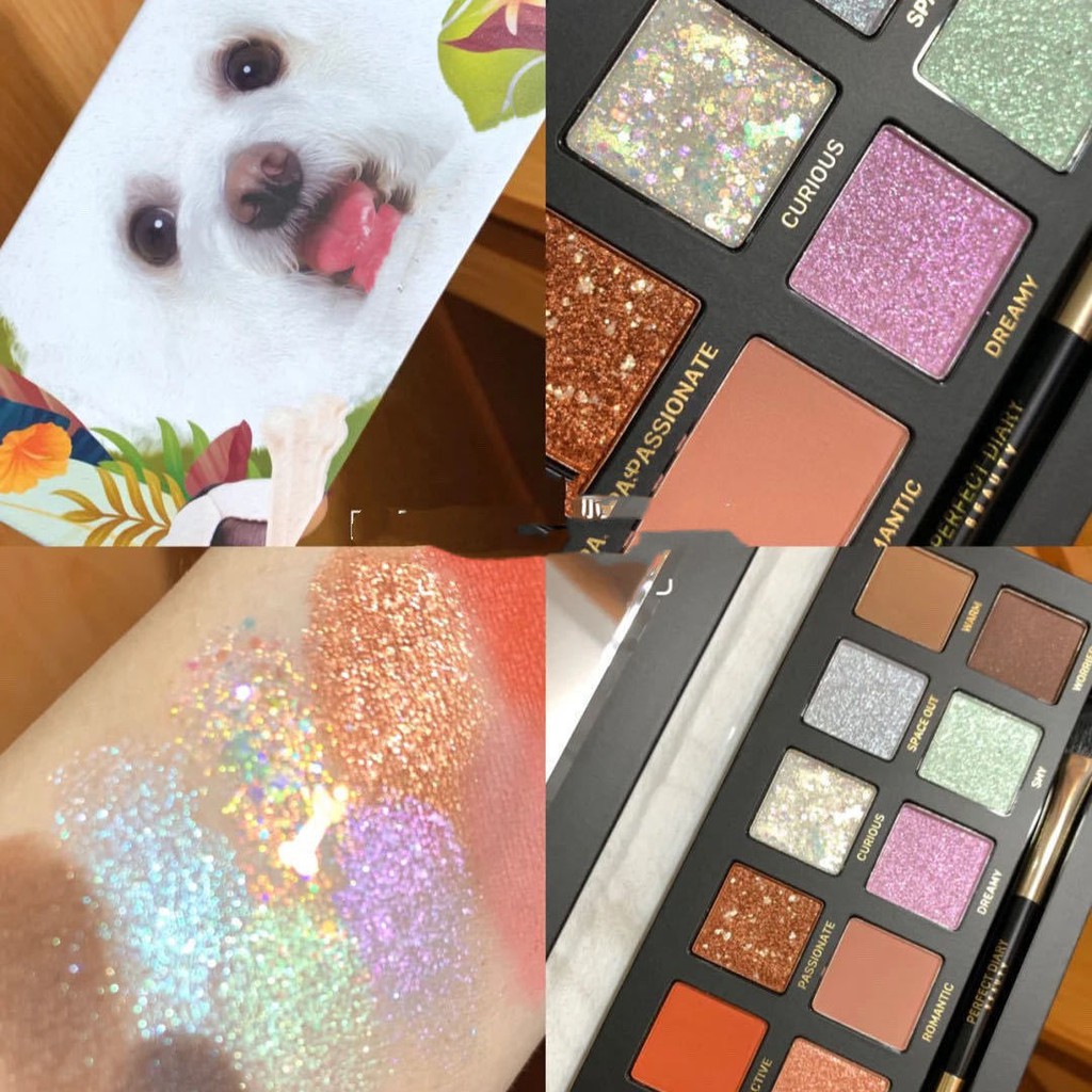 Bảng phấn mắt Màu măt [Sale in Yuncheng] Perfect Eyeshadow Pan Diary Animal Super Fire Koi Glitter Pearlescent Waterproof Student Giá rẻ cho Thương hiệu nhỏ