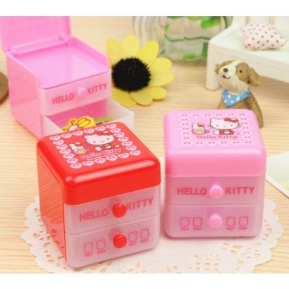 Set tẩy kitty kèm hộp có ngăn kéo T100 gôm cute dễ thương