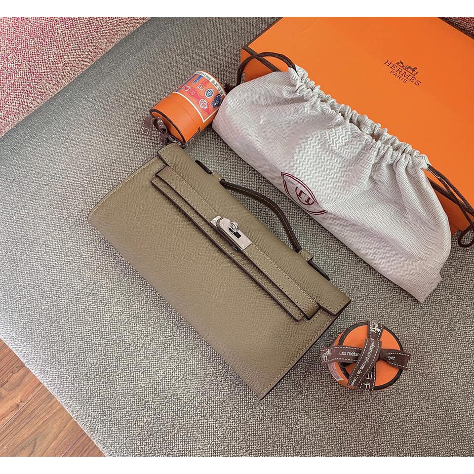 Túi cầm tay HM super màu xám