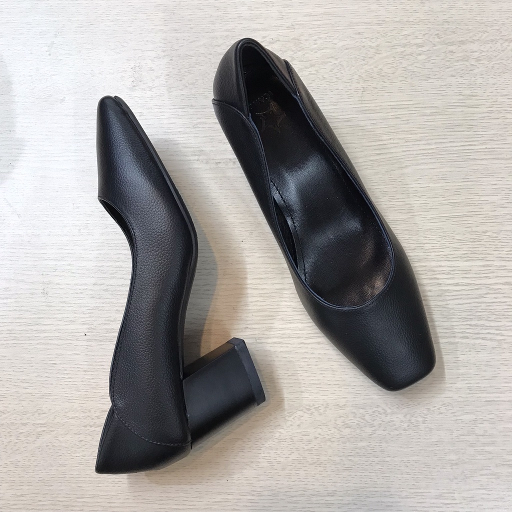 Giầy Cao Gót Nữ Da Thật 5CM VNXK