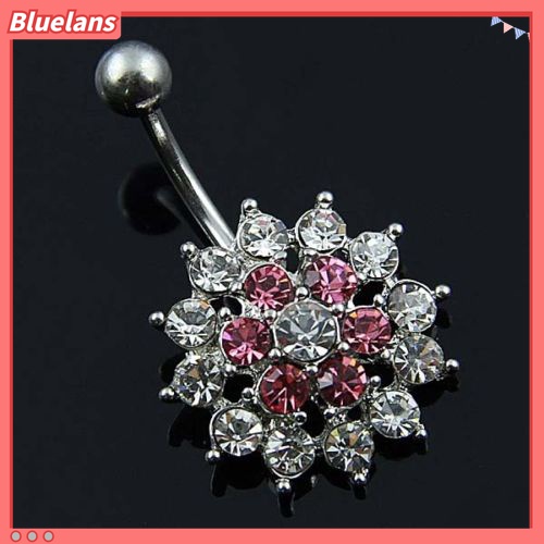 Khuyên Rốn Đính Đá Hình Hoa Sang Trọng