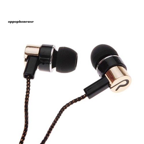 【OPHE】3.5mm In-Ear Earbud Wired Stereo Braid Cord Earphone Headset for iPhone Samsung