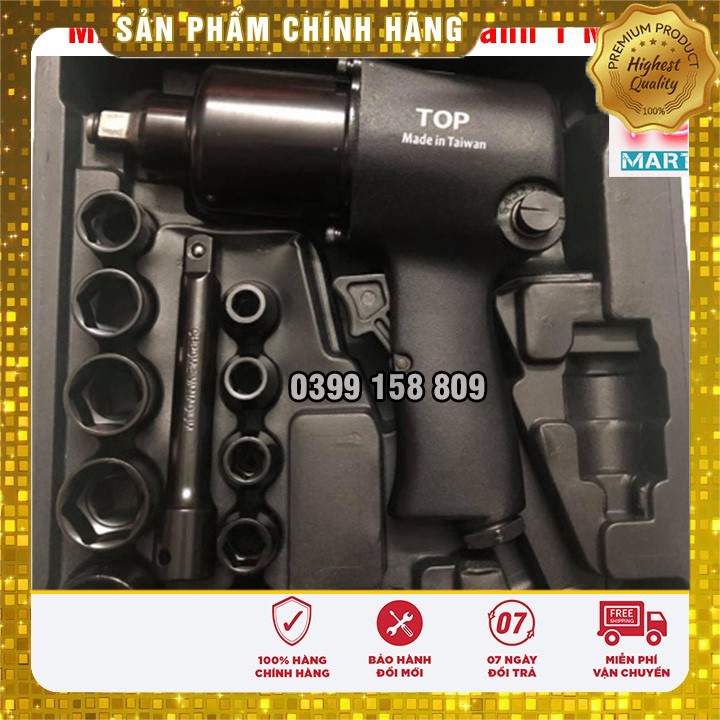 Súng Bắn Ốc Bằng Hơi TOP - Made In Taiwan, 2 Búa Tặng kèm 10 đầu khẩu cao cấp
