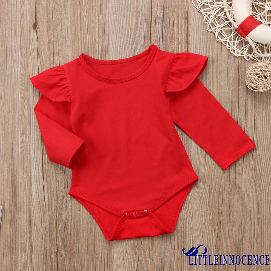 ❤XZQ-Newborn Kids Baby Girls Romper Bodysuit Jumpsuit Outfits Christmas Clothes Set