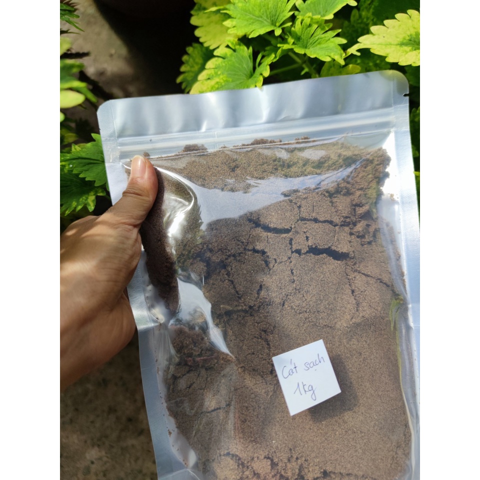 1kg Cát sông sạch-cát trộn trồng sen đá, trồng rau