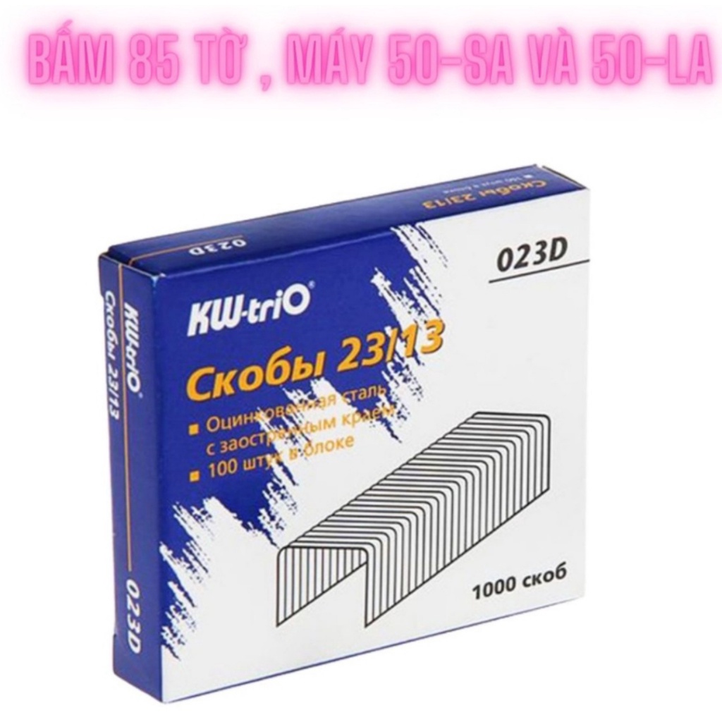 Kim bấm giấy KW.Trio, ghim bấm giấy số lớn đinh gim giấy ghim đóng tập đủ size 23/8 23/10 23/13 23/15 23/20 23/23