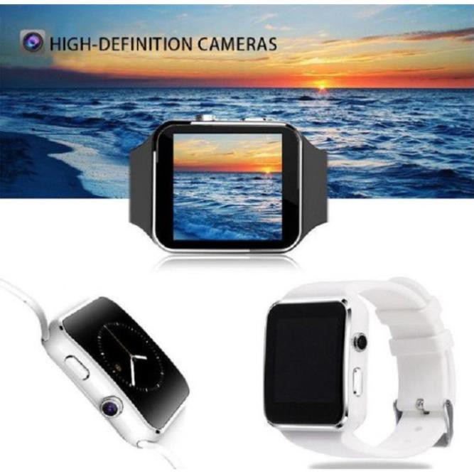 Mua ngay Đồng hồ thông minh X6 Màn Hình Cong Có Camera Touch Screen Hỗ trợ SIM TF Card Bluetooth [Freeship 10k]