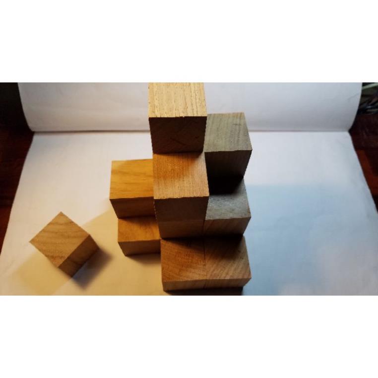 50 khối gỗ lập phương /cube 4cm bán sỉ lẻ Free ship hàng loại 1 gỗ an toàn chất lượng