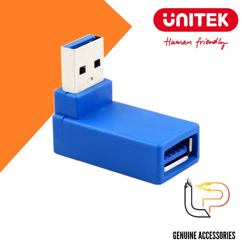 ĐẦU USB NỐI DÀI 3.0 VUÔNG GÓC 90 ĐỘ UNITEK (Y-A 020) - ĐẦU USB NỐI DÀI 3.0 UNITEK (Y-A 020)