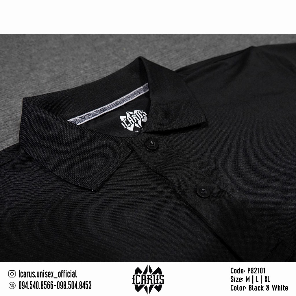 Áo Thun Polo Nam Icarus Unisex Có Cổ Trơn Basic Ảnh Thật | BigBuy360 - bigbuy360.vn