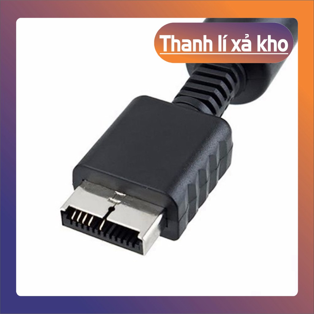 (Thanh Lý) Dây Cáp Av Tới 3 Rca Tv Cho Máy Chơi Game Sony Playstation Ps 1 / 2 / 3