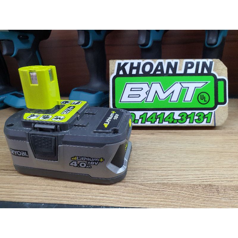 Pin Ryobi 18V 4AH hàng Úc 95% zin