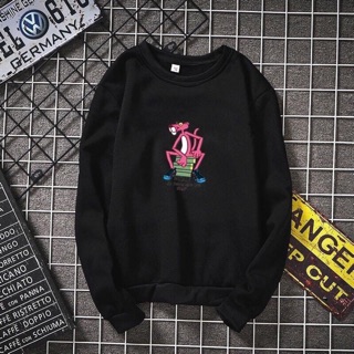 Áo sweater thu đông pink panther có bigsize vải nỉ bông cao cấp
