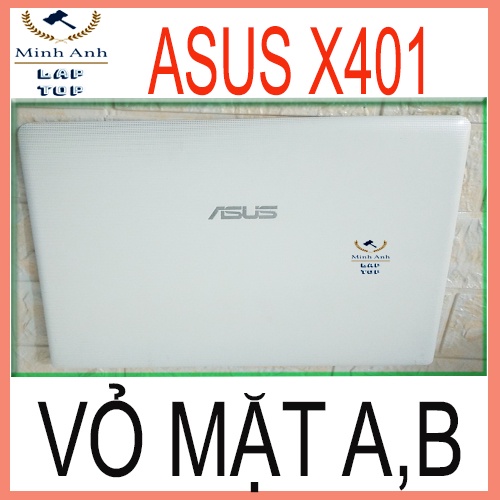 Vỏ mặt A ,B Laptop Asus X401A ( màu trắng )