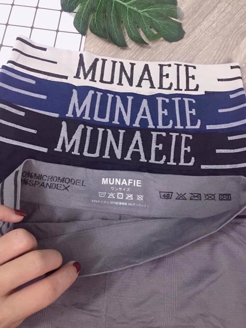QUẦN SỊP NAM MUNAFIE COTTON SIÊU MÁT( free sz từ 50-70kg)