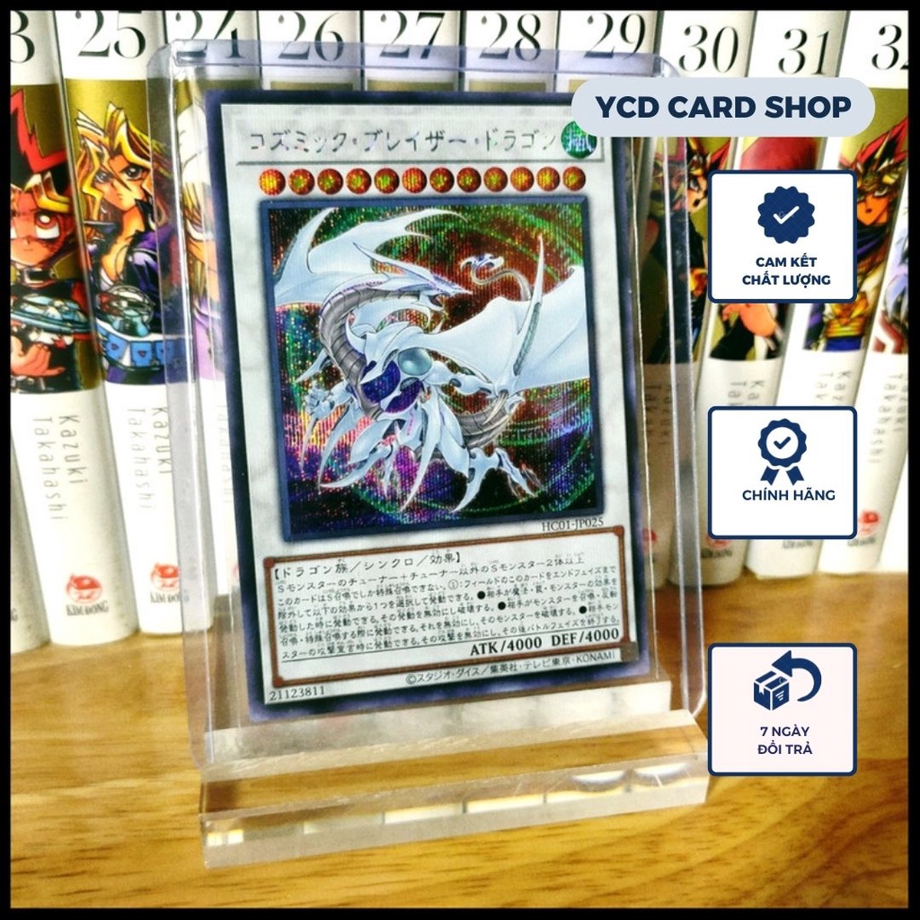 Thẻ bài Yugioh Chính Hãng Cosmic Blazar Dragon   - Secret Rare