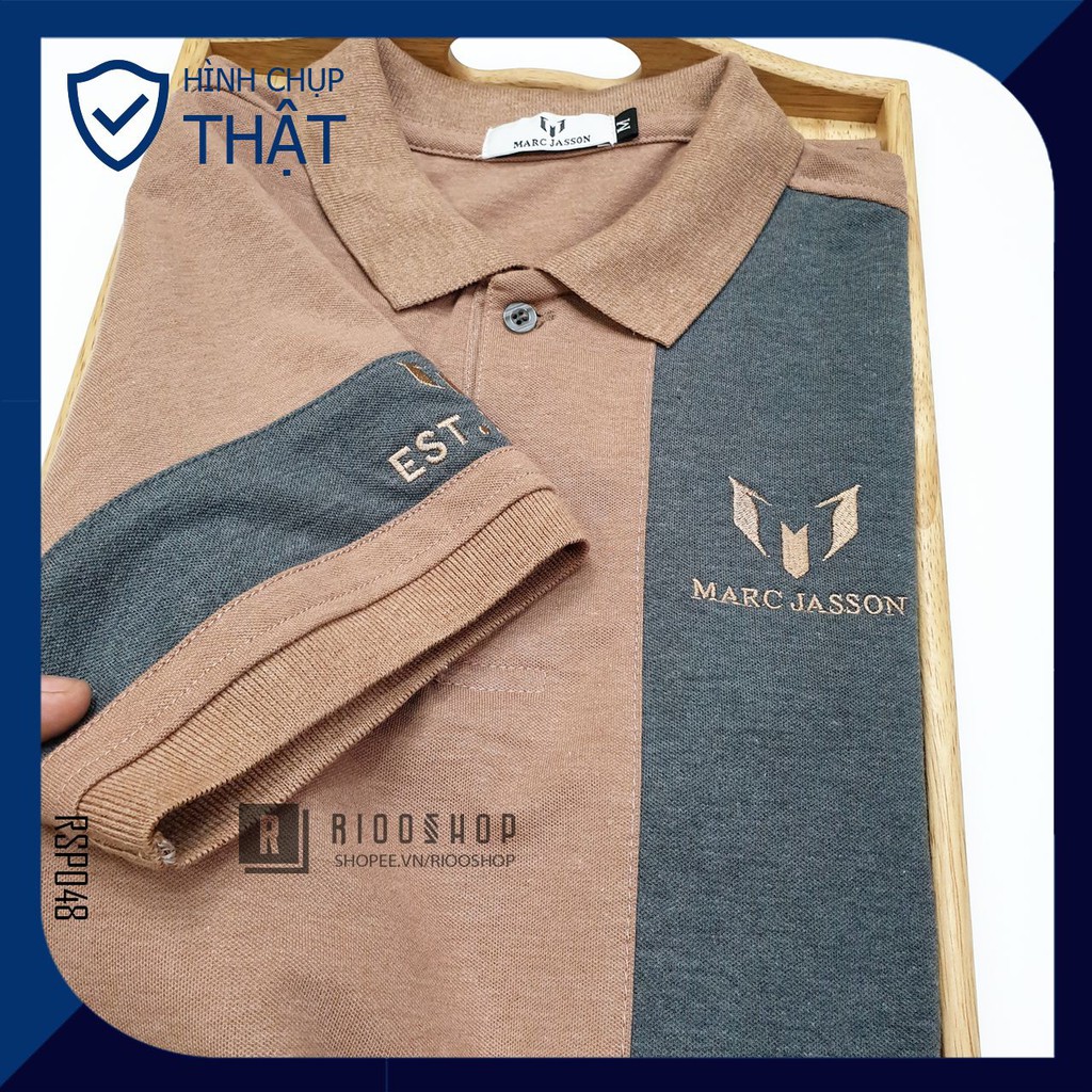 Áo polo nam, áo thun nam có cổ polo đẹp tay ngắn form rộng xịn Marc 1982 có big size, size xxl RSP048AV Riooshop | BigBuy360 - bigbuy360.vn