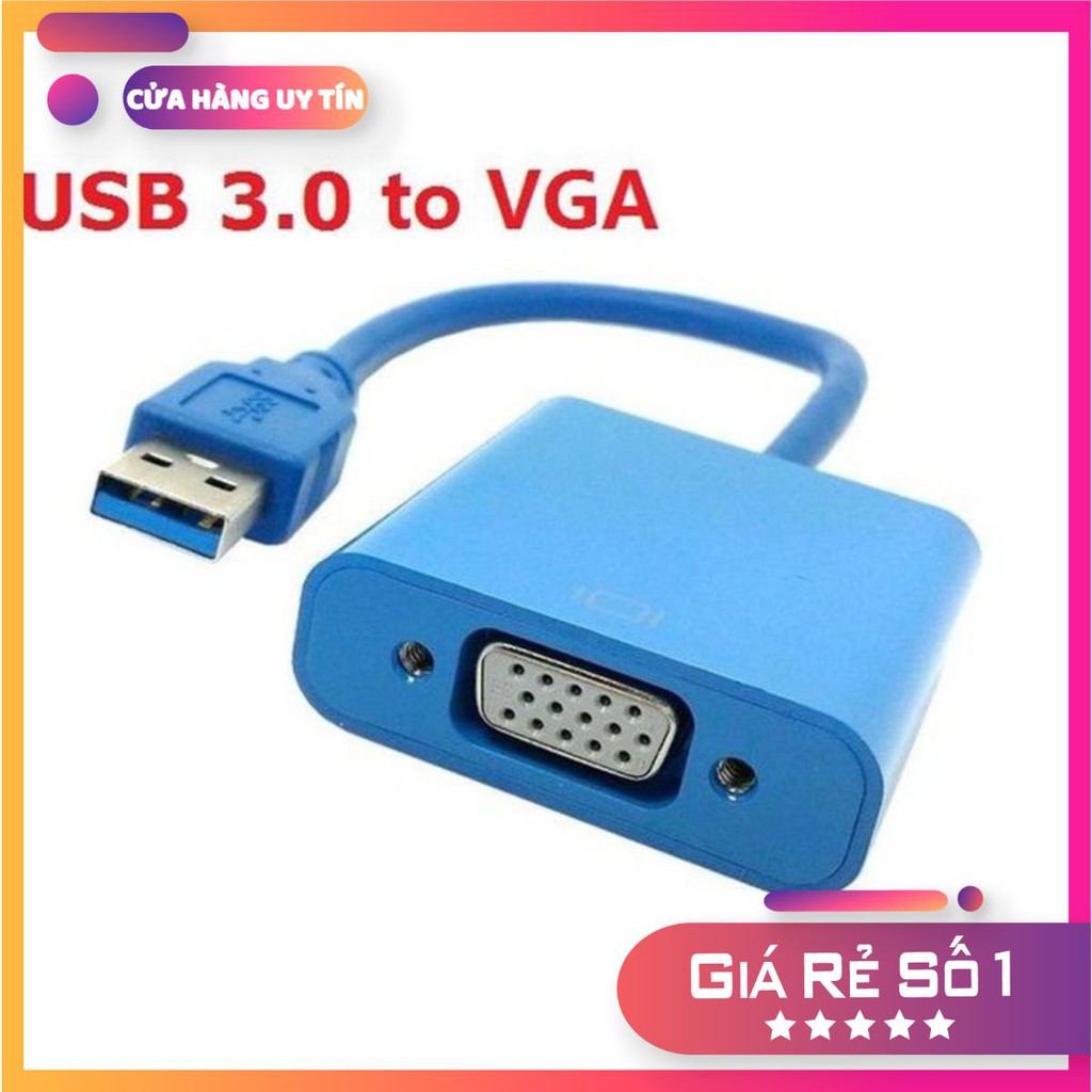 [HÀNG SIÊU RẺ] Cáp chuyển đổi USB sang VGA 3.0