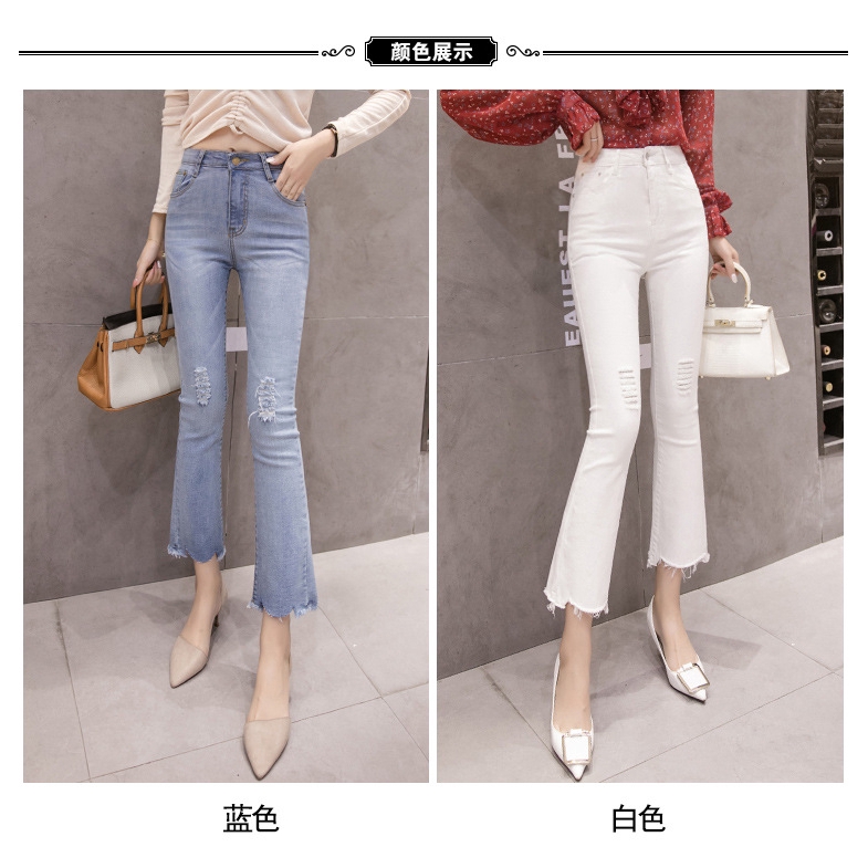 Quần Jeans Ngắn Rách Gối Thời Trang Dành Cho Nữ