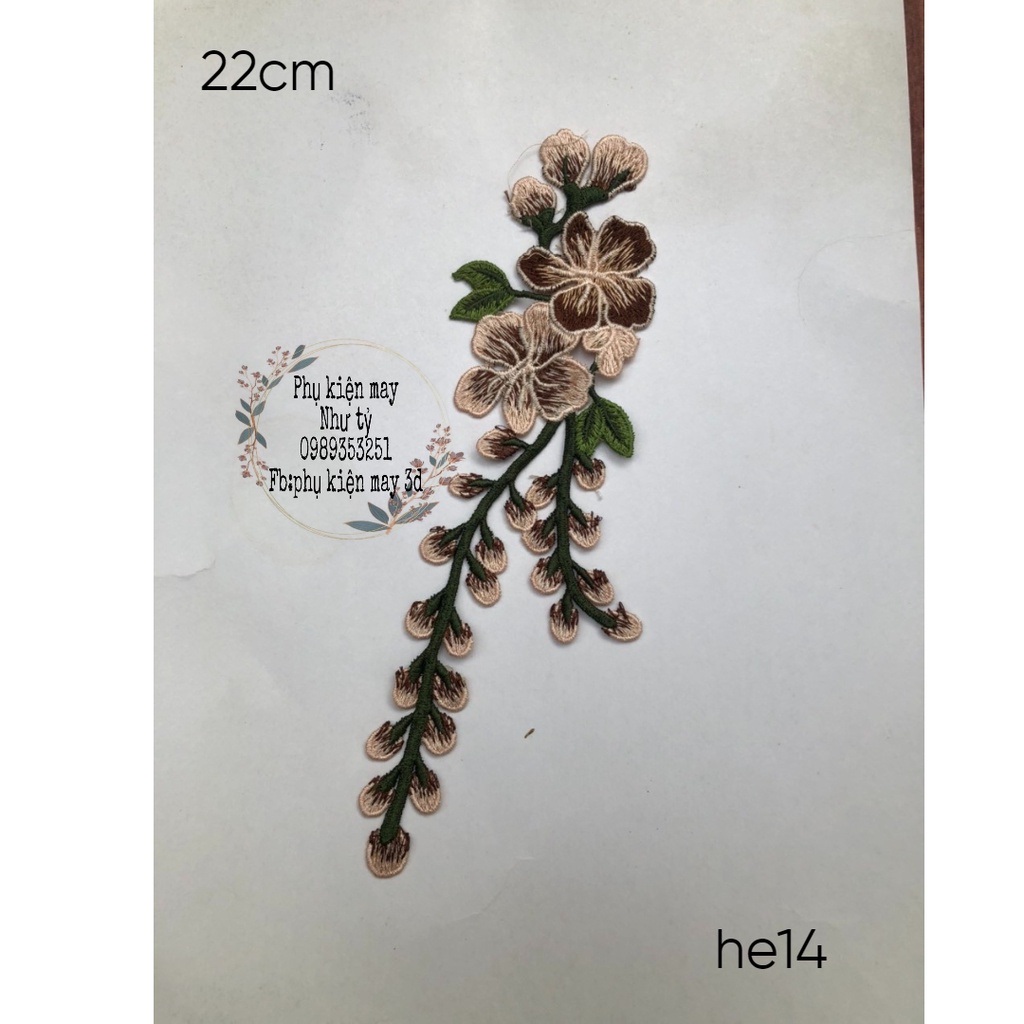 [Ảnh thật] [Có sẵn] hoa ren thêu mềm mại 22cm