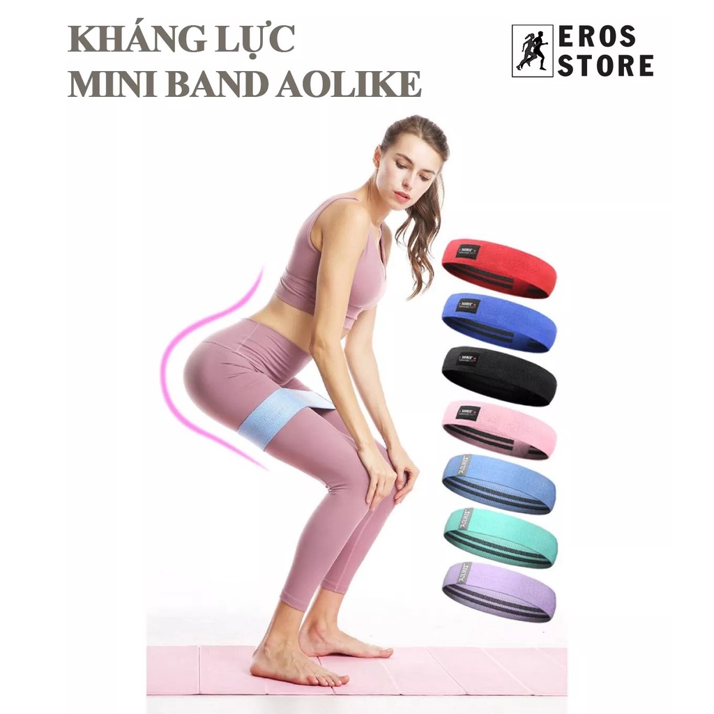 Dây Kháng Lực Tập Gym, Dây Miniband Tập Mông Đùi Vải Chính Hãng Eros Store