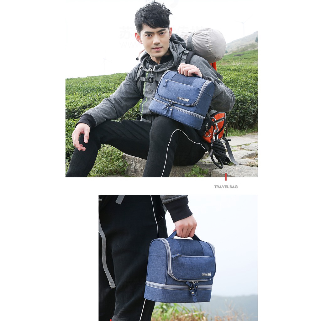 Túi đựng đồ trang điểm sức chứa lớn chống nước tiện dụng