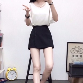 Quần váy phối 3 cúc siêu hot