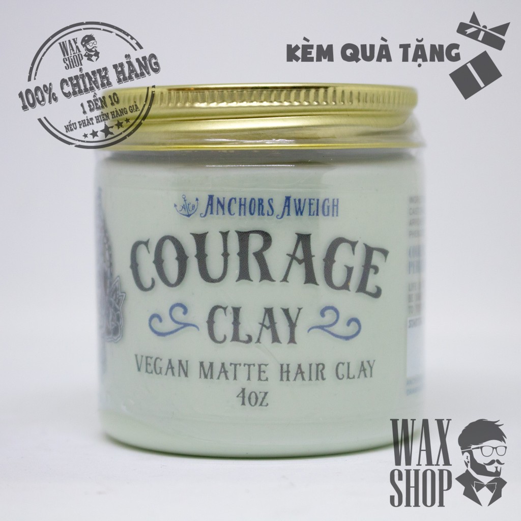 Sáp Vuốt Tóc Courage Clay Pomade - Anchors Aweigh Hair Co.