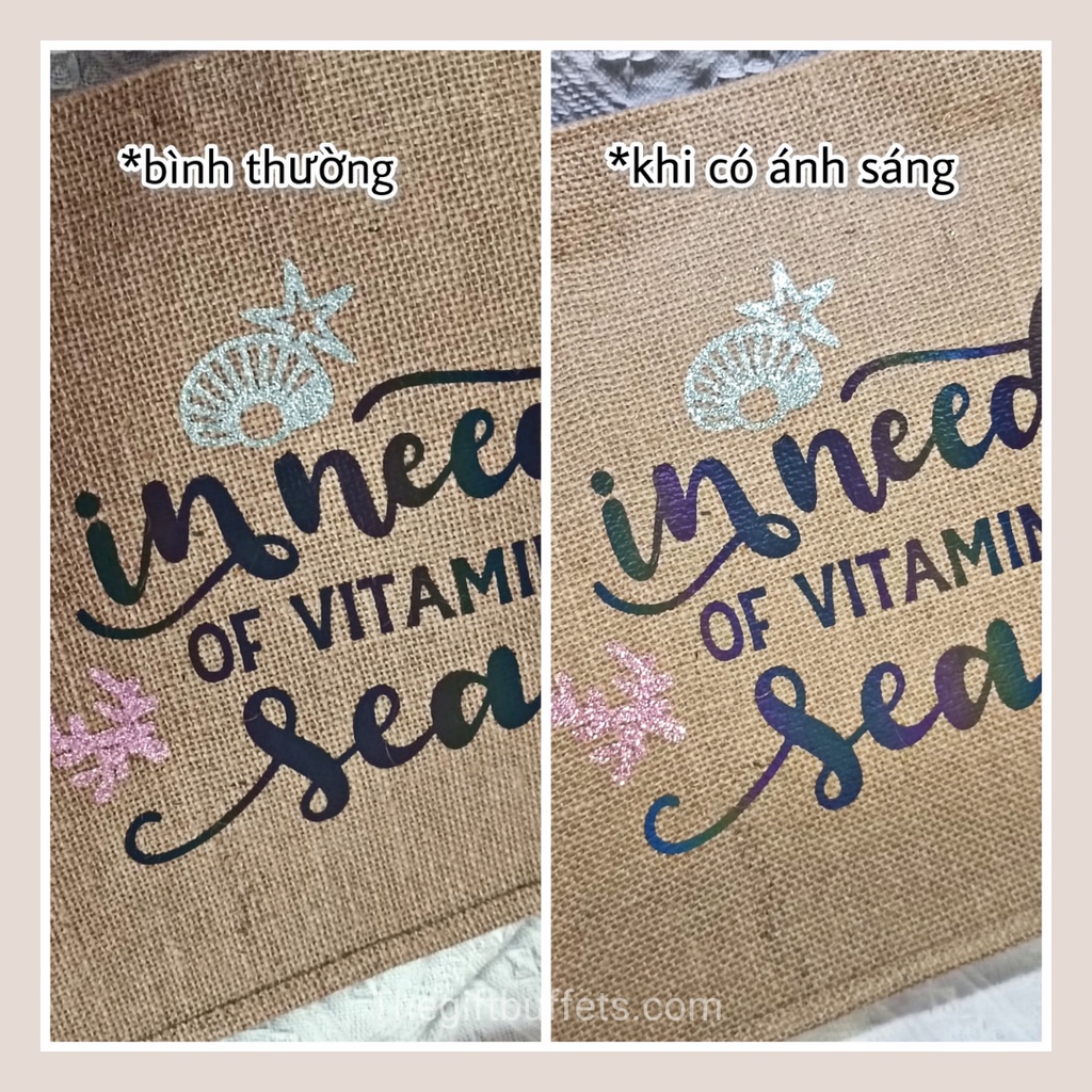 🐋Túi Cói Custom Theo Yêu Cầu Chủ Đề Đại Dương