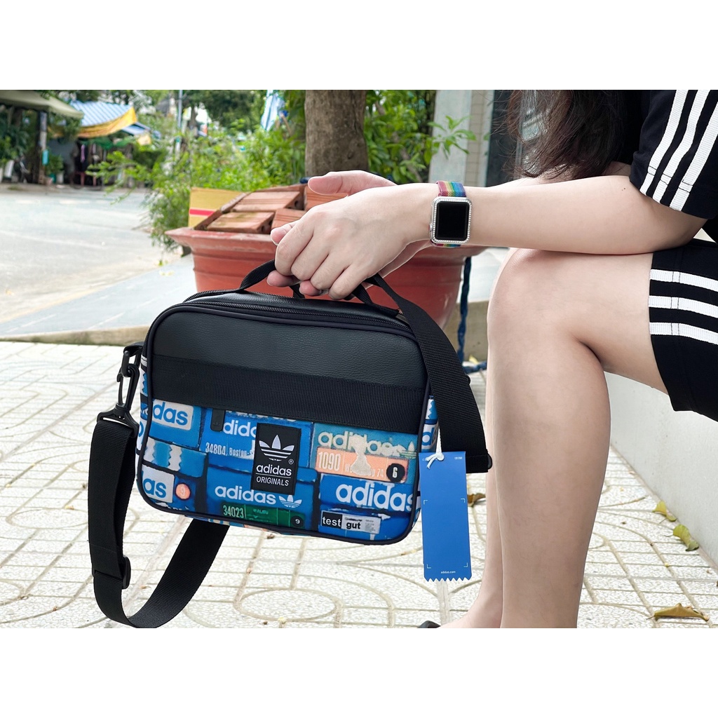 Túi đeo chéo nữ aidads clover crossbag 6 blue [ HONGPHUC ]