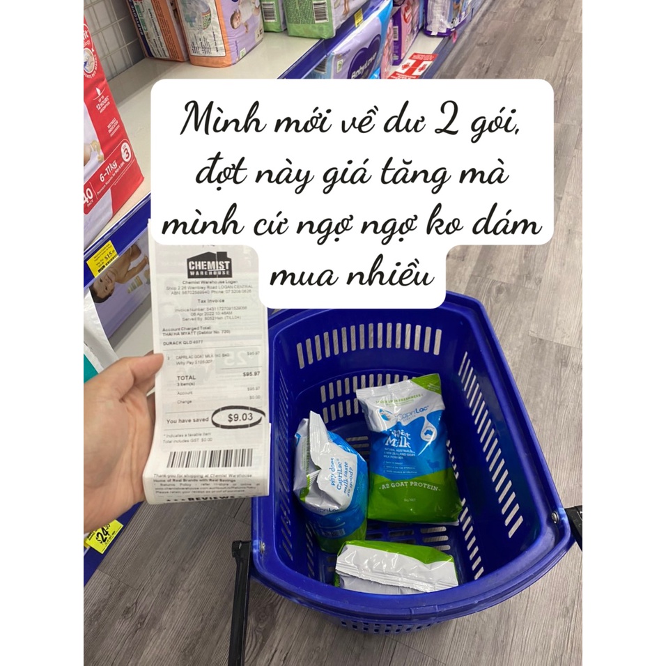 SỮA DÊ CAPRILAC GOAT MILK của Úc 1kg - bill mua hàng 10.2023