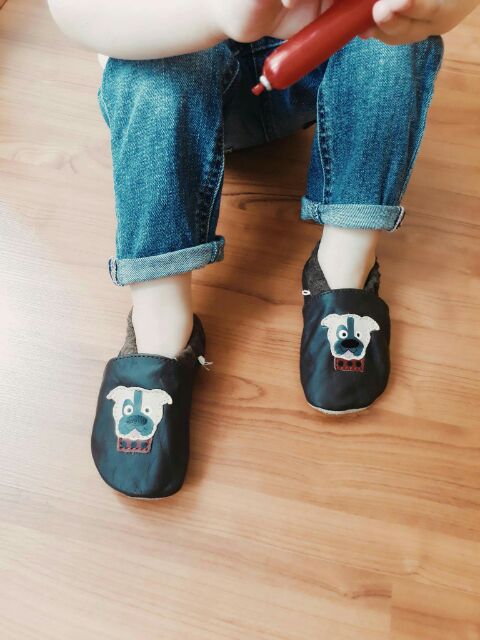 Giày tập đi bé trai GroBe hàng xuất Đức