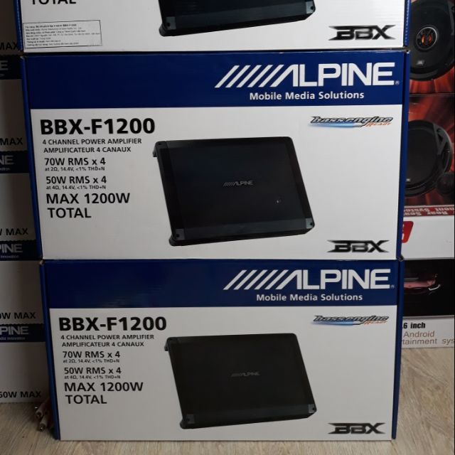 Amply Xe Alpine BBX F1200 Nhật Bản. Miễn Phí Lắp Đặt