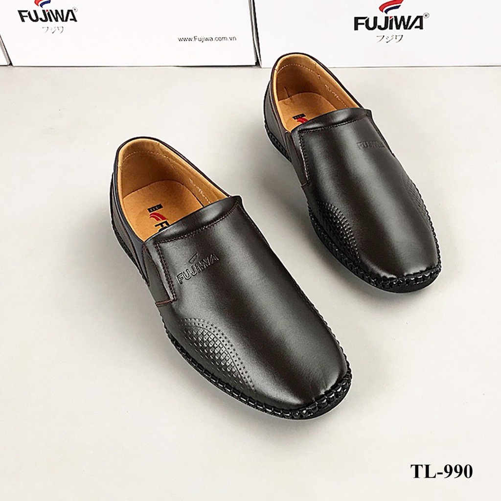 Giày Lười Da Bò Nam FUJIWA - TL990. Form Giày Rất Đẹp. Được Đóng Thủ Công (Handmade). Có Size:  38, 39, 40, 41, 42, 43