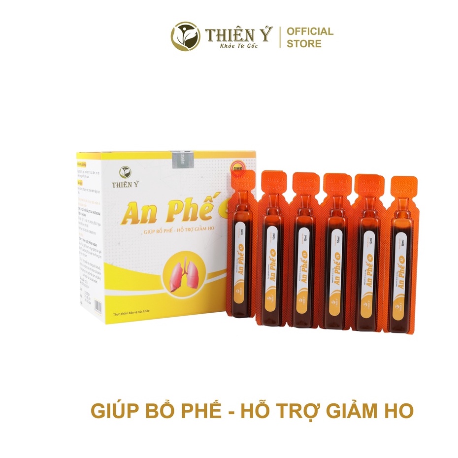 An Phế Hộp 20 Ống (10ml/ ống) ST T03 Hỗ Trợ Giảm Các Triệu Chứng Ho Do Viêm Họng - Thiên Ý