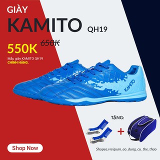 [CHÍNH HÃNG] Giày đá banh Kamito Quang Hải QH19 sân cỏ nhân tạo màu xanh tốt giá rẻ - Tặng Tất Chống Trượt + Túi Bóng Đá
