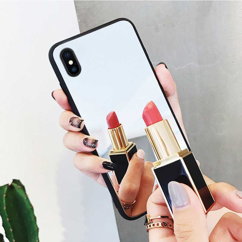 Samsung A52 A32 A12 Note 20 10 9 8 J8 J6 J4 Plus 2018 J2 Pro J7 J5 Prime 2018 2017 Mirror Makeup Soft Case Shockproof Luxury Back Cover