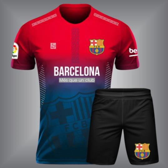 6/6 Áo Bóng Đá CLB Barca Màu Hồng Thiết Kế Cực Đẹp - Mẫu Thiết Kế Mới Nhất 2020 (Miễn Phí In Tên Khi Đặt Đội) *