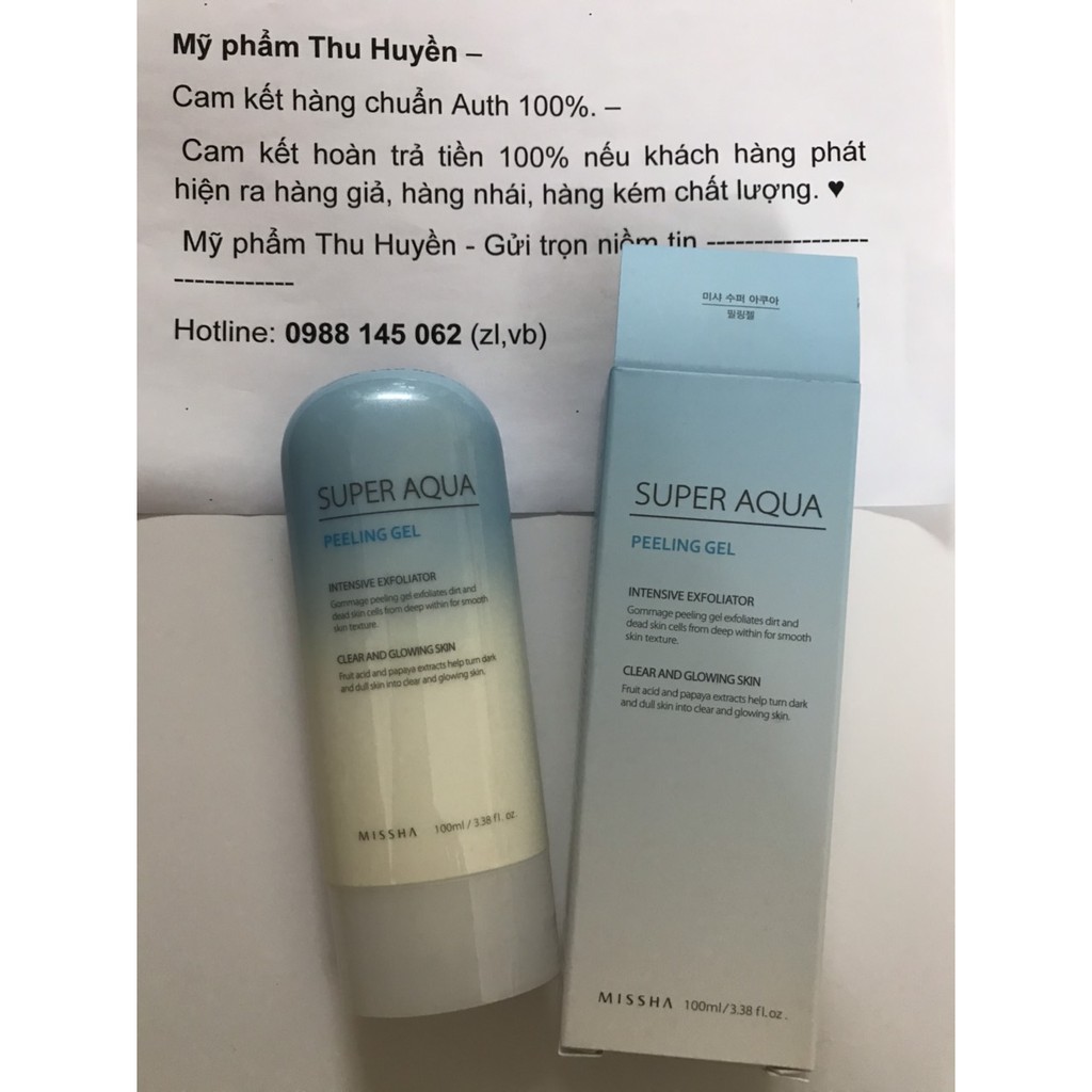 Tẩy da chết Missha Super Aqua Peeling Gel 100ml