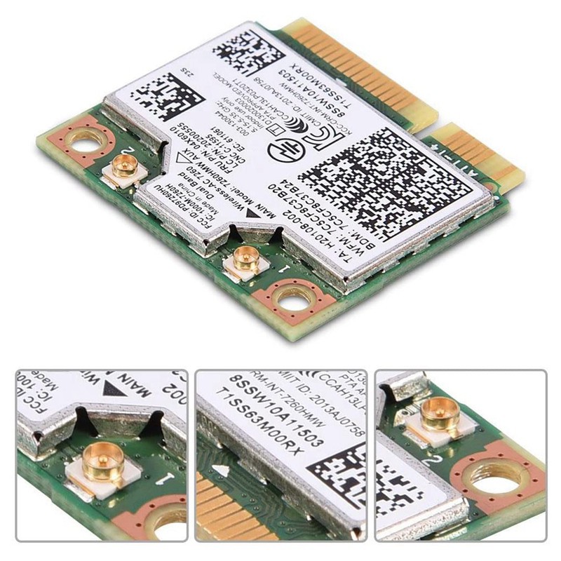 Card Không Dây Cho Intel 7260hmw 7260ac 867m Dual Band 5g Bt4.0 Cho 04x6090 04x6010 | BigBuy360 - bigbuy360.vn