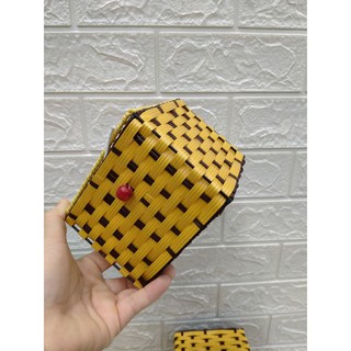 Hộp để giấy ăn vuông mây