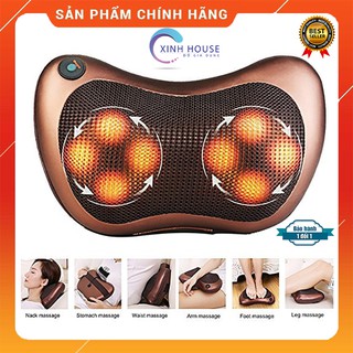 [LOẠI 1]Gối massage hồng ngoại 8 bi, gối massage đa năng HIỆU QUẢ, AN TOÀN