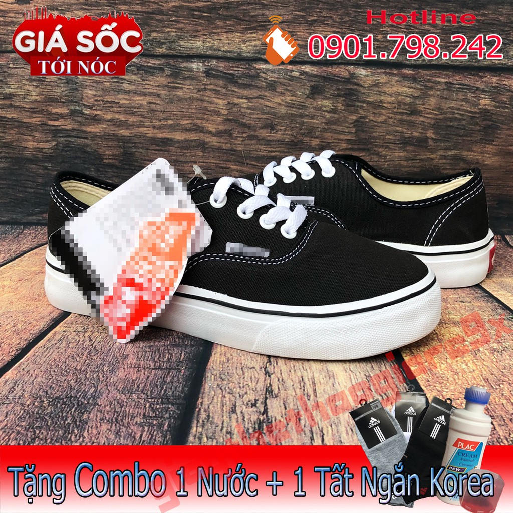 [COMBO FREESHIP] Giày Thể Thao Classic Đen Trắng Nam Nữ [ẢNH+VIDEO THẬT]
