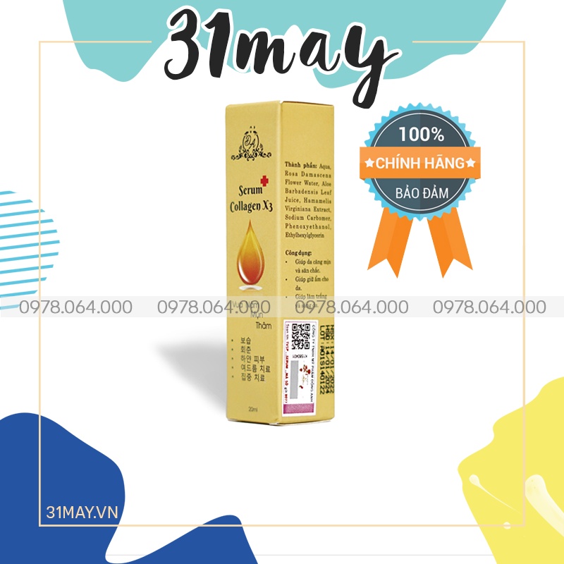 Serum Đông Anh Collagen X3 Chính Hãng - Serum Căng Bóng Da Ngừa Nám